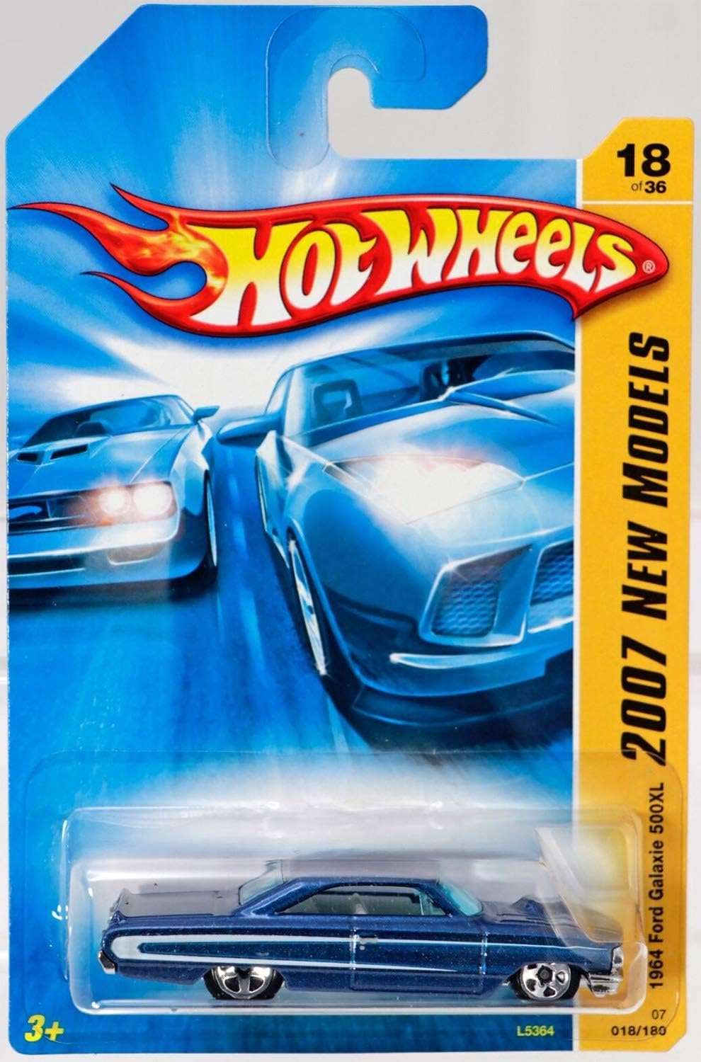 Hot wheels-IMPORTED Hotwheels 1964 FORD GALAXIE 500XL 018_180 L5364 BLUE - Indian Diecast Hub