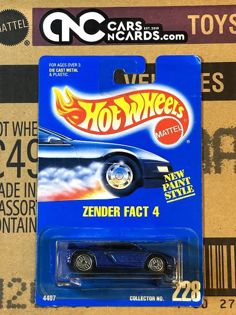 Hot wheels-IMPORTED Hotwheels 1994 Zender Fact 4 Blue Collector 228 - Indian Diecast Hub