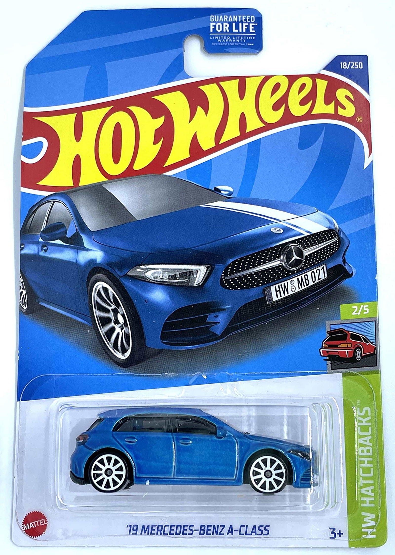 Hot wheels-IMPORTED Hotwheels 19 MERCEDES BENZ A CLASS BLUE - Indian Diecast Hub