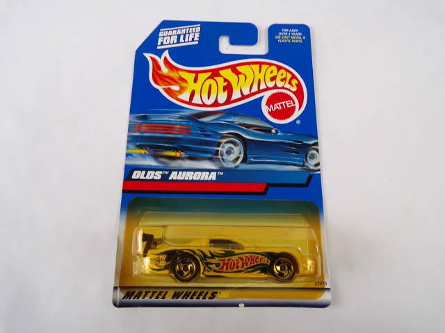 Hot wheels-IMPORTED Hotwheels 2000 Collector 108 Olds Aurora Yellow Black Blue Flames SBs 27075 - Indian Diecast Hub