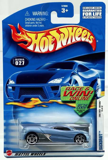 Hot wheels-IMPORTED Hotwheels 2002 BACKDRAFT 52909 - Indian Diecast Hub