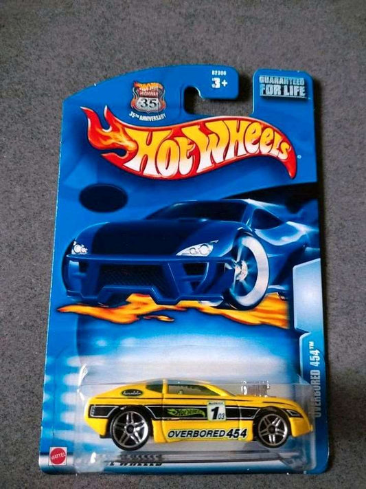 Hot wheels-IMPORTED Hotwheels 2002 Overbored 454 Hwy 35th Anniversary 1968 2003 Card RAR - Indian Diecast Hub