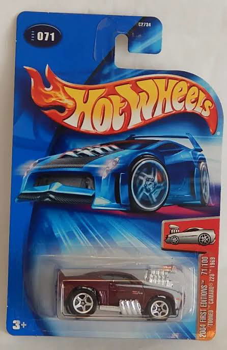 Hot wheels-IMPORTED Hotwheels 2004 RELEASE TOONED CAMARO Z28 1969 71/100 - Indian Diecast Hub