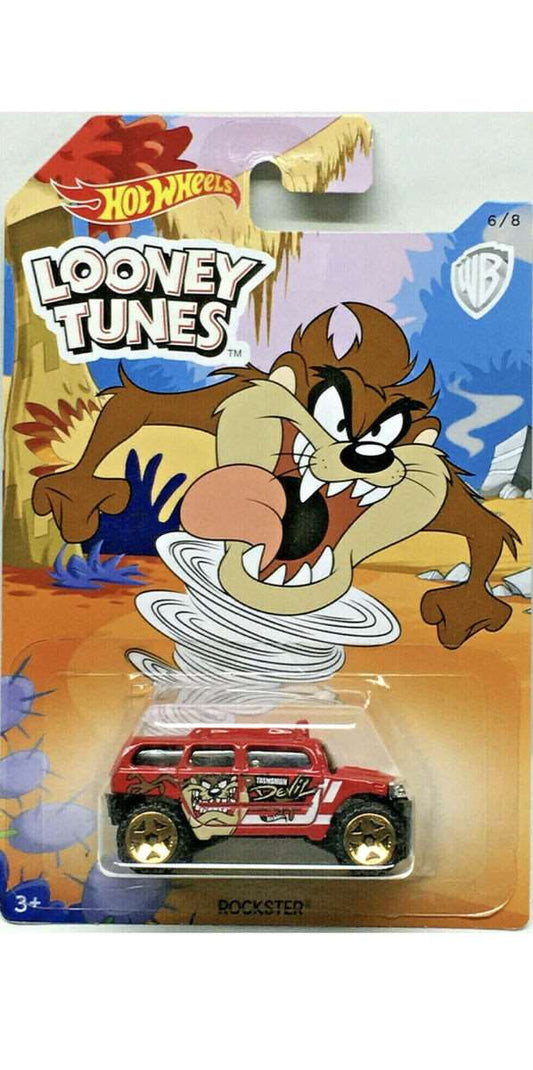 Hot wheels-IMPORTED Hotwheels 2017 Looney Tunes Rockster Tasmanian Devil Indian Hub - Indian Diecast Hub