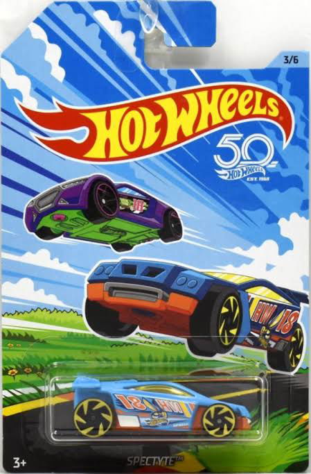 Hot wheels-IMPORTED Hotwheels 2018 50th Springtime Edition 3/6 Spectyte Blue Walmart Exclusive - Indian Diecast Hub