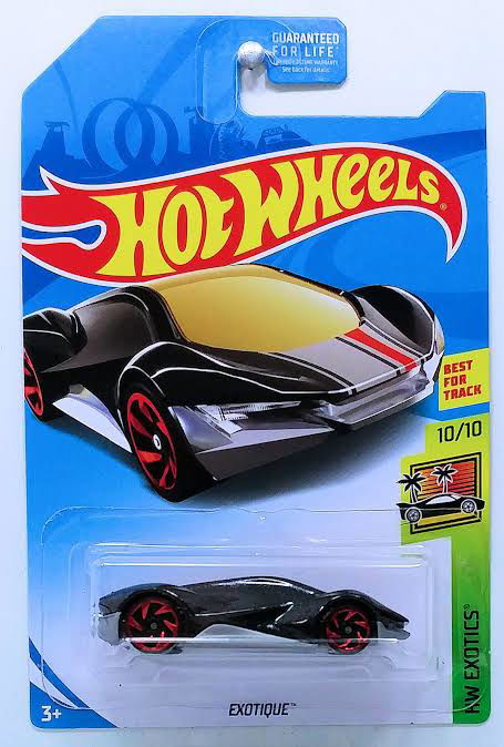 Hot wheels-IMPORTED Hotwheels 2018 KMart Exclusive HW Exotics 10/10 Exotique Black - Indian Diecast Hub