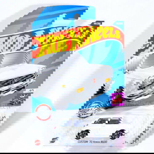 Hot wheels-IMPORTED Hotwheels 2022 COMPACT KINGS CUSTOM 70 HONDA N600 RYU S - Indian Diecast Hub