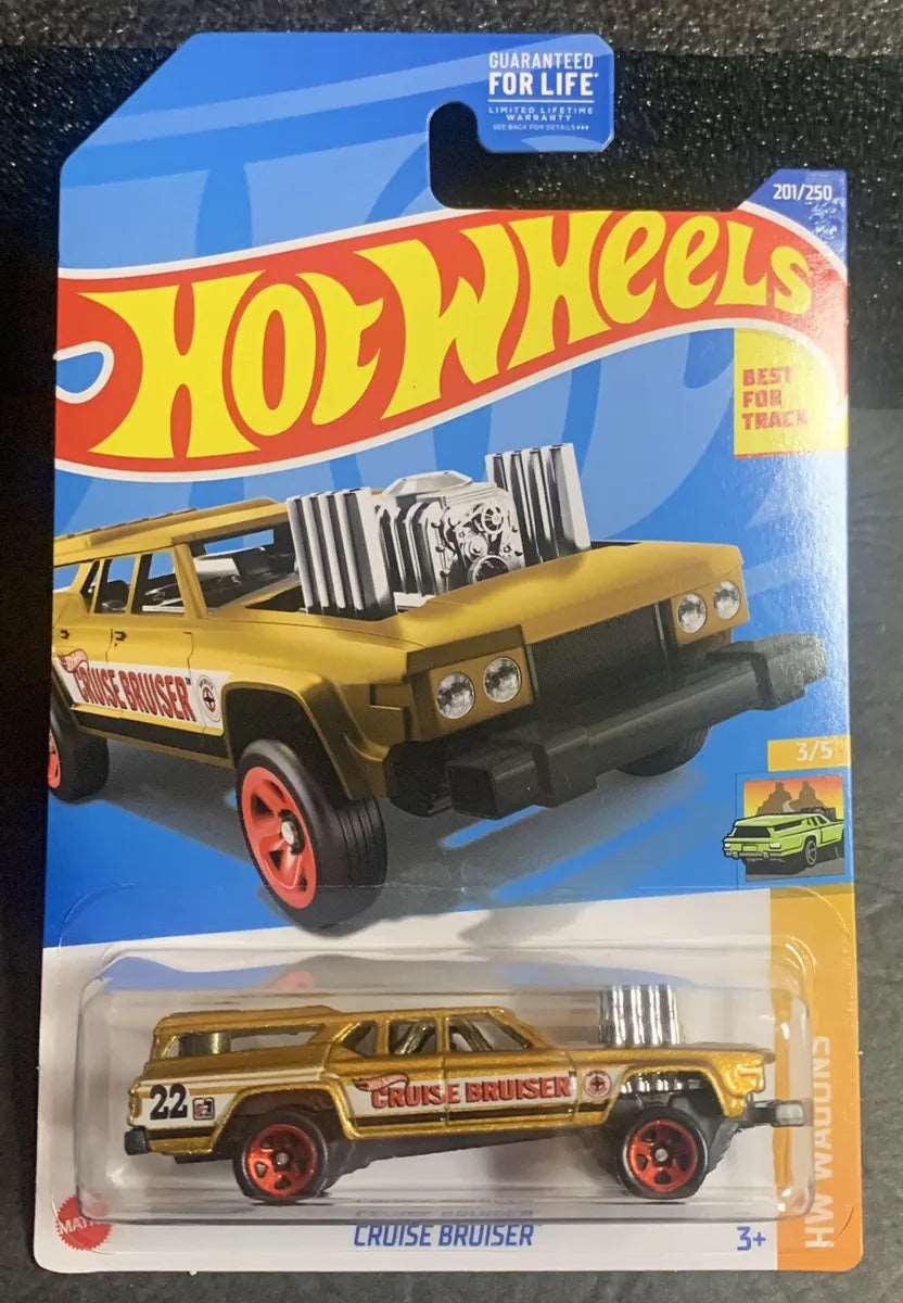 Hot wheels-IMPORTED Hotwheels 2022 Cruise Bruiser HW Wagons 35 [Gold Indian Hub - Indian Diecast Hub