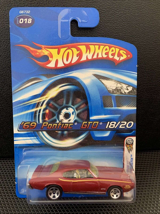 Hot wheels-IMPORTED Hotwheels 60 PONTIAC GTO COLLECTOR 18 G6732 - Indian Diecast Hub