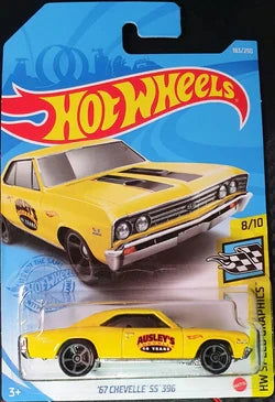 Hot Wheels '11 Blue '67 Chevelle SS 396 1:64 Die-Cast Car - HW Racing Series