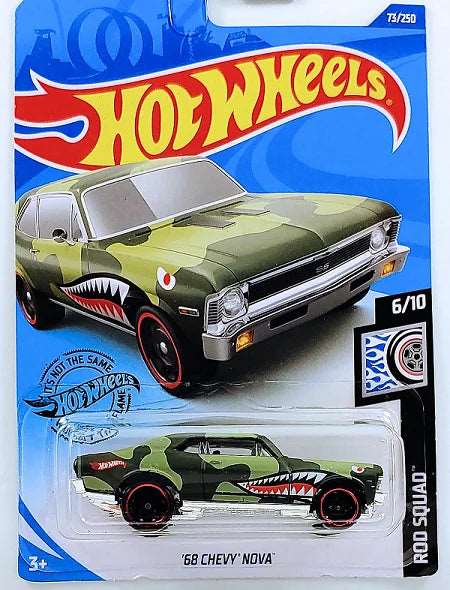 Hot wheels-IMPORTED Hotwheels 68 CHEVY NOVA NAVY - Indian Diecast Hub