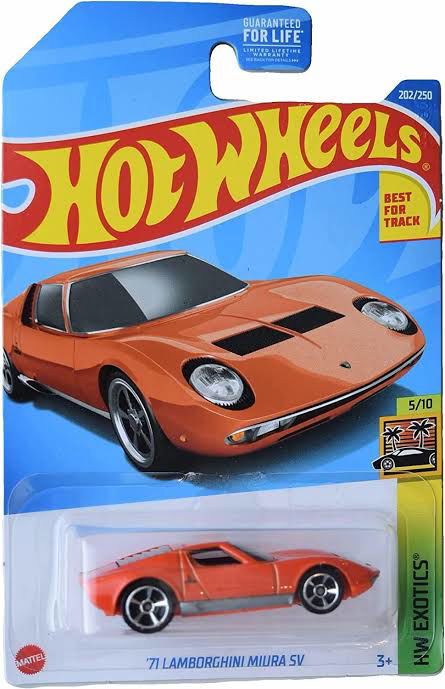 Hot wheels-IMPORTED Hotwheels 71 LAMBORGHINI MIURA SV - Indian Diecast Hub