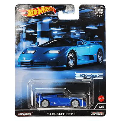 Hot wheels-IMPORTED Hotwheels 94 Bugatti EB110 SS Blue Car Culture Exotic Envy - Indian Diecast Hub