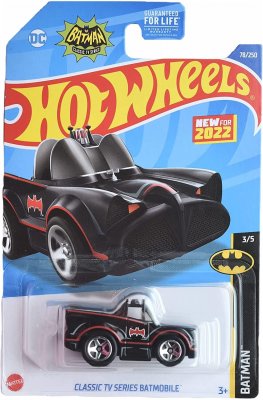 Hot wheels-IMPORTED Hotwheels CLASSIC TV SERIES BATMOBILE BLACK - Indian Diecast Hub