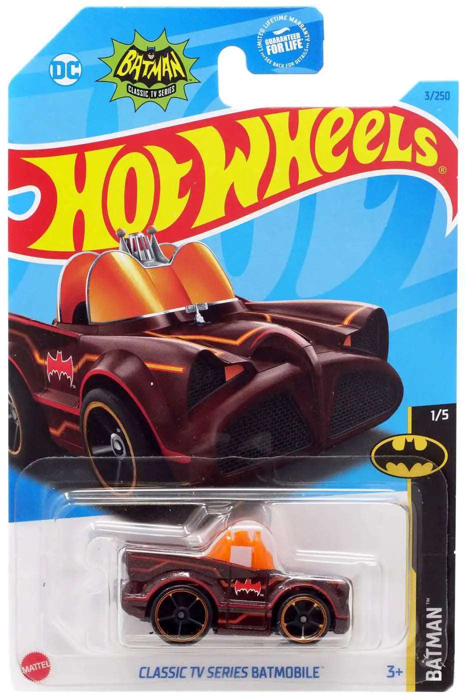 Hot wheels-IMPORTED Hotwheels CLASSIC TV SERIES BATMOBILE RED - Indian Diecast Hub