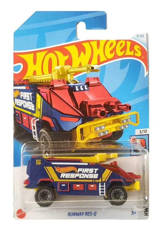 Hot wheels-IMPORTED Hotwheels EXCLUSIVES Runway Res Q Blue 2021 Card - Indian Diecast Hub