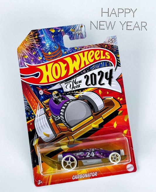 Hot wheels-IMPORTED Hotwheels Imported Carbonator 2024 Happy New Year - Indian Diecast Hub