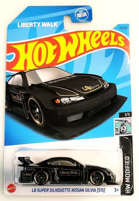 Hot wheels-IMPORTED Hotwheels LB SUPER SILHOUETTE NISSAN SILVIA (515] Black - Indian Diecast Hub