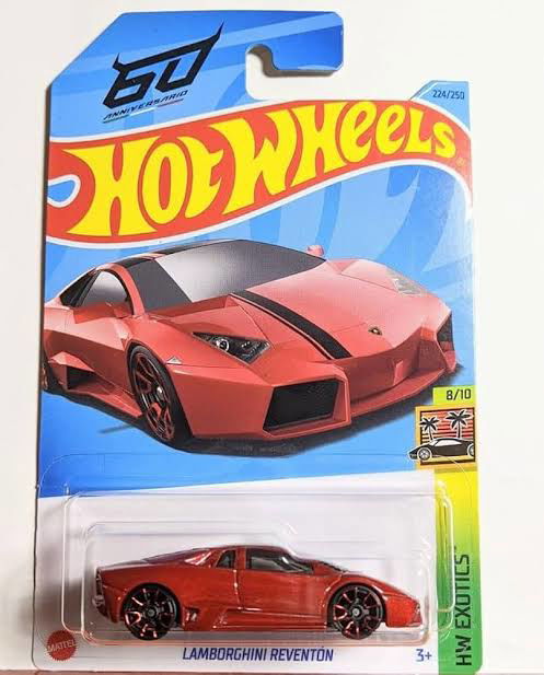 Hot wheels-IMPORTED Hotwheels Lamborghini Reventon HW Exotics Ages 3 and Up (Red) - Indian Diecast Hub