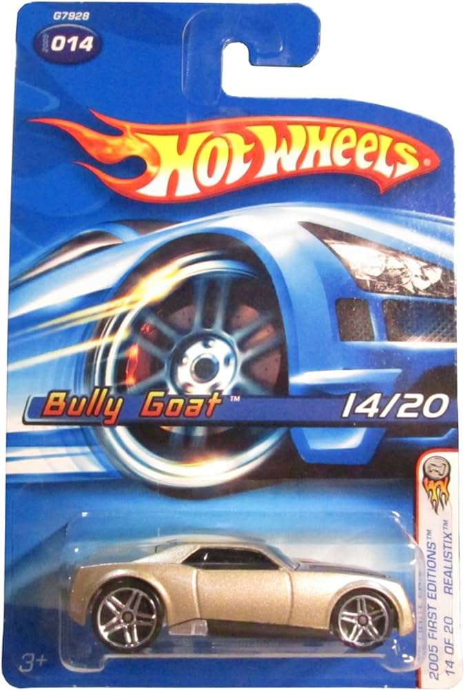 Hot wheels-IMPORTED Hotwheels Mattel 2005 1:64 Scale Gold Bully Goat - Indian Diecast Hub