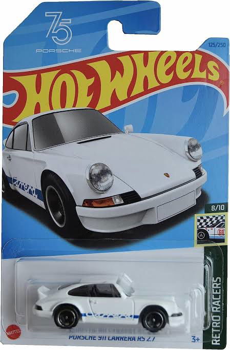 Hot wheels-IMPORTED Hotwheels Porsche 911 Carrera RS 2.7 Retro Racer India - Indian Diecast Hub