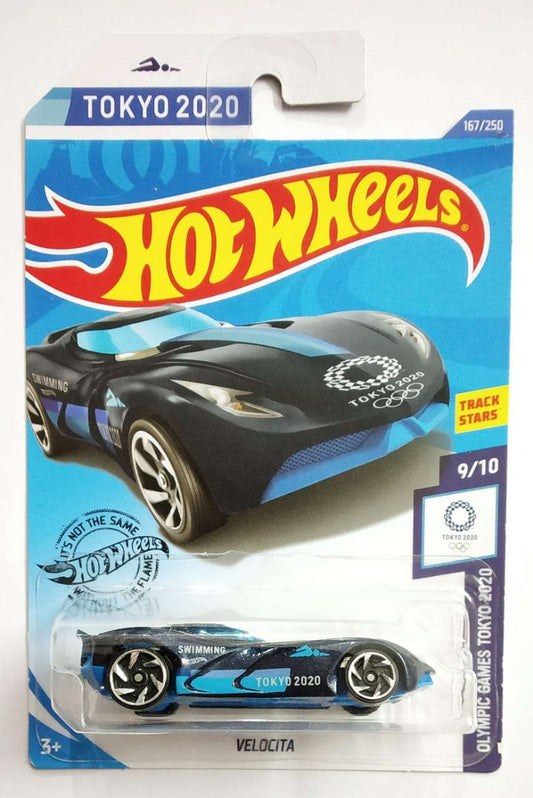 Hot wheels-IMPORTED Hotwheels VELOCITA TOKYO 2020 BLUE BLACK - Indian Diecast Hub