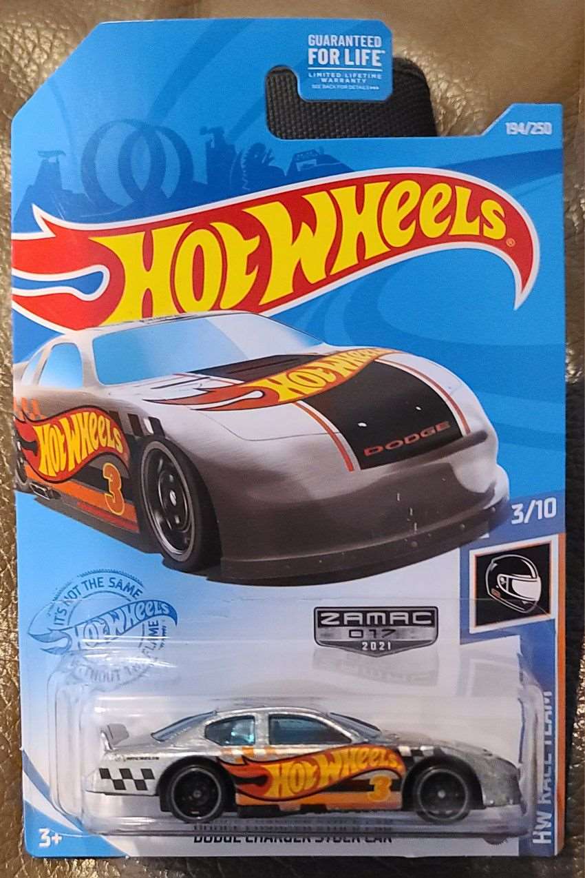 Hot wheels-IMPORTED Hotwheels ZAMAC DODGE CHARGER STOCK CAR Indian Hub - Indian Diecast Hub