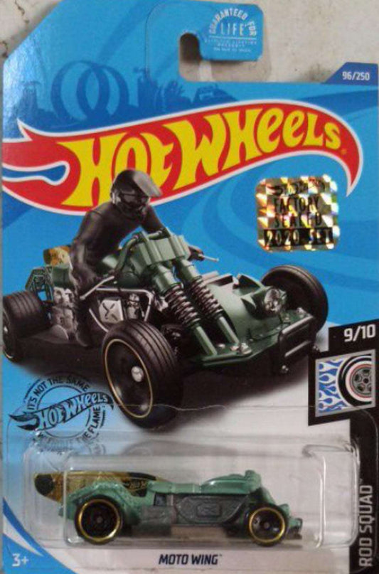 Hot wheels-IMPORTED Hotwheels factory sealed MOTO WING Olive Green HW MOTO 1/5 88/250 FYB60 - Indian Diecast Hub