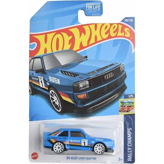 Hot wheels-Imported '84 AUDI SPORT QUATTRO Blue Hotwheels - Indian Diecast Hub