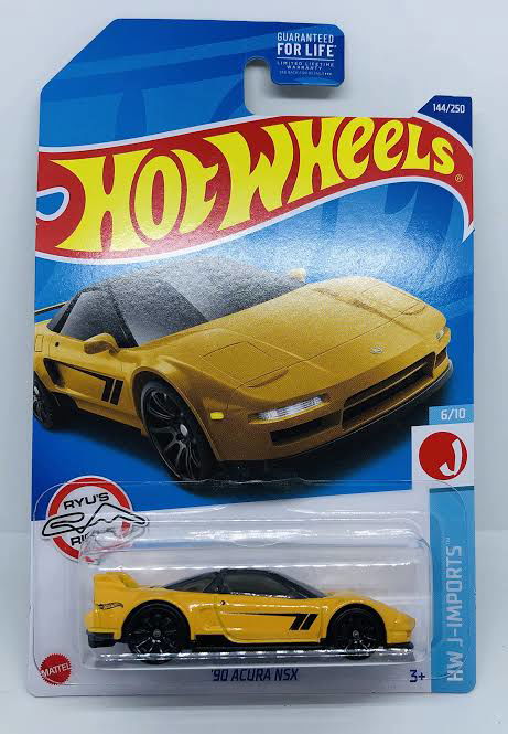 Hot wheels-Imported 90 Acura NSX Yellow Hotwheels - Indian Diecast Hub
