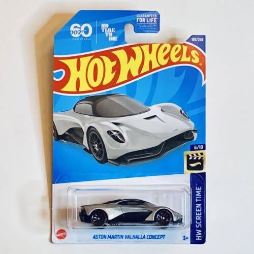 Hot wheels-Imported Aston Martin Valhalla Concept Hot Wheels HW Screen Time - Indian Diecast Hub