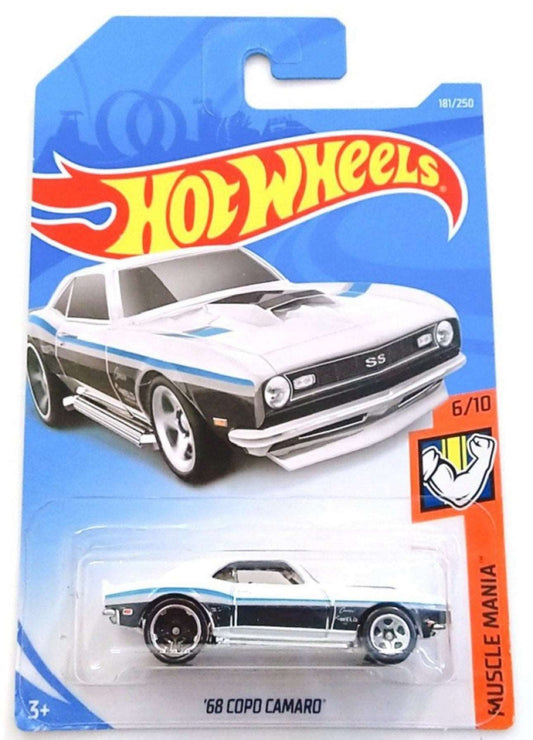 Hot wheels-Imported HOT WHEELS 68 COPO CAMARO 181/250 MUSCLE MANIA 6/10 - Indian Diecast Hub