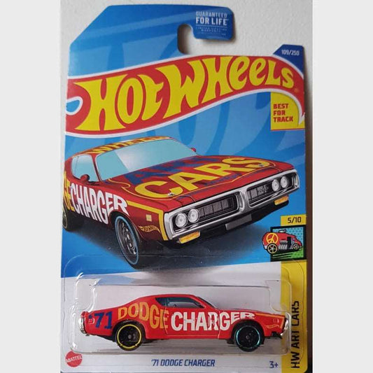 Hot wheels-Imported Hotwheels 71 Dodge Charger RED - Indian Diecast Hub