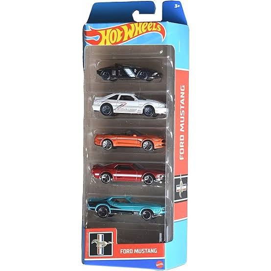 Hot wheels-Imported Hotwheels Ford Mustang 5 Pack - Indian Diecast Hub