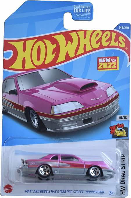Hot wheels-Imported MATT AND DEBBIE HAY'S 1988 PRO STREET THUNDERBIRD - Indian Diecast Hub