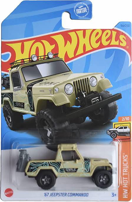 Hot wheels-Imported hotwheels '67 JEEPSTER COMMANDO - Indian Diecast Hub