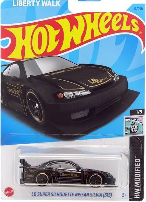 Hot wheels-LE SUPER SILHOUETTE NISSAN SILVIA (515) Damaged card - Indian Diecast Hub