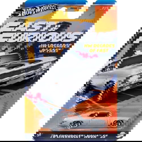 Hot wheels-Mattel Hot Wheels Fast and Furious 70 Chevrolet Nova SS HNR88 / HRW42 - Indian Diecast Hub