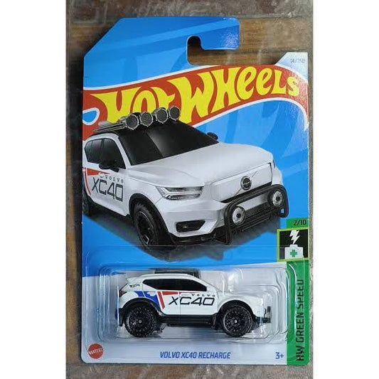 Hot wheels-New Hot Wheels Volvo XC40 Recharge White  #14 Mainline - Indian Diecast Hub