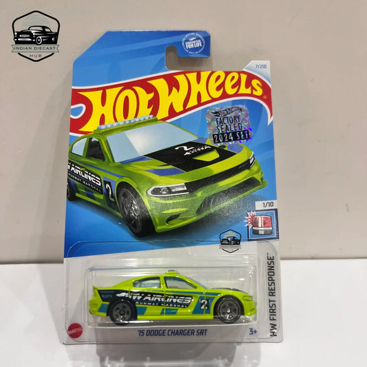 HotWheels 15 Dodge Charger SRT  2024 Factory Sealed Card  Imported  1-64 Scale  Green