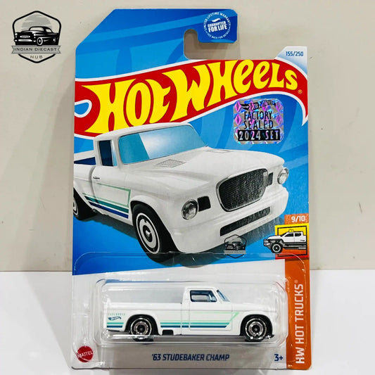 HotWheels 63 Studebaker Champ  2024 Factory Sealed Card  Imported  1-64 Scale  5