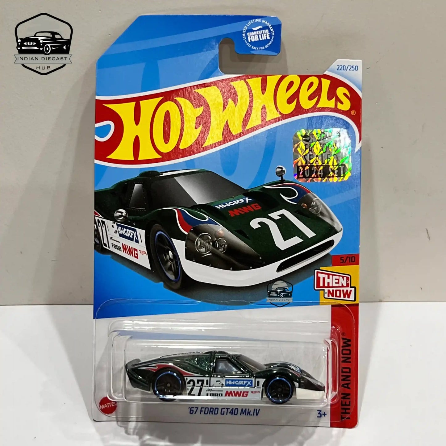 Hot Wheels 67 Ford GT40 Mk.iv (exclusive Recolor) 2024 Factory Sealed Card 1-64 Scale 9 - 1:64 Diecast Car