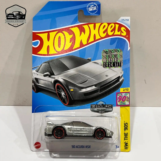 Hot Wheels ’90 Acura NSX – 2024 Factory Sealed Card – – 1-64 Scale – Zamac - 1:64 Diecast Car