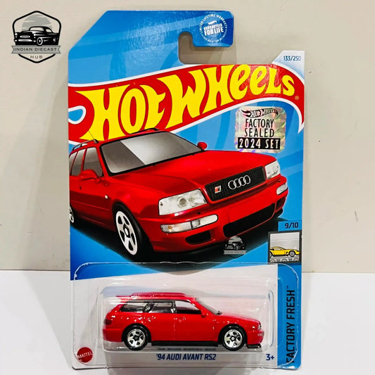 HotWheels 94 Audi Avant RS2 (Exclusive Recolor)  2024 Factory Sealed Card  Imported  1-64 Scale  1