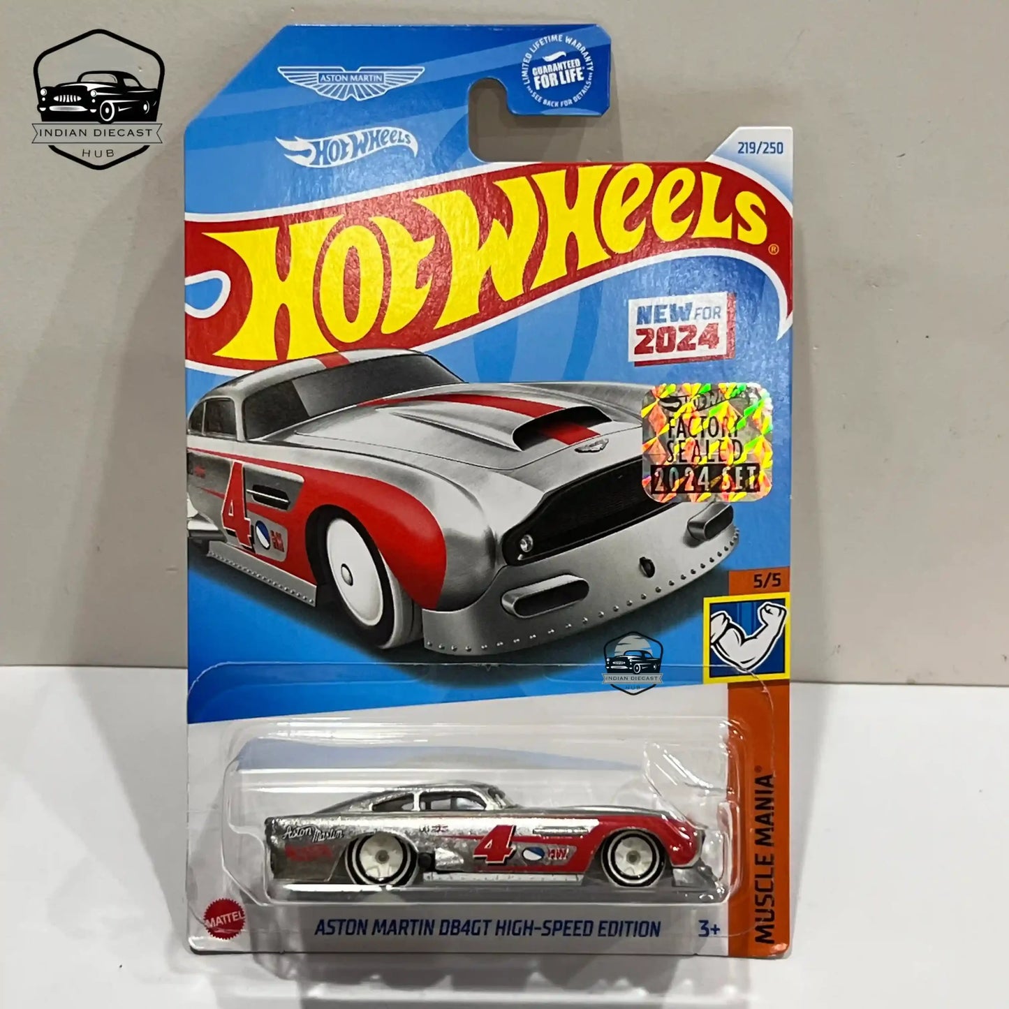 Hot Wheels Aston Martin DB4GT High-Speed Edition (new Model) – 2024 Factory Sealed Card – – 1-64 Scale - 1:64 Diecast Car