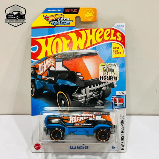 Hot Wheels Baja Bison T5 – 2024 Factory Sealed Card – – 1-64 Scale – 9 - 1:64 Diecast Car
