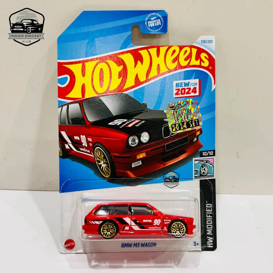 HotWheels BMW M3 Wagon (New Model)  2024 Factory Sealed Card  Imported  1-64 Scale  Red