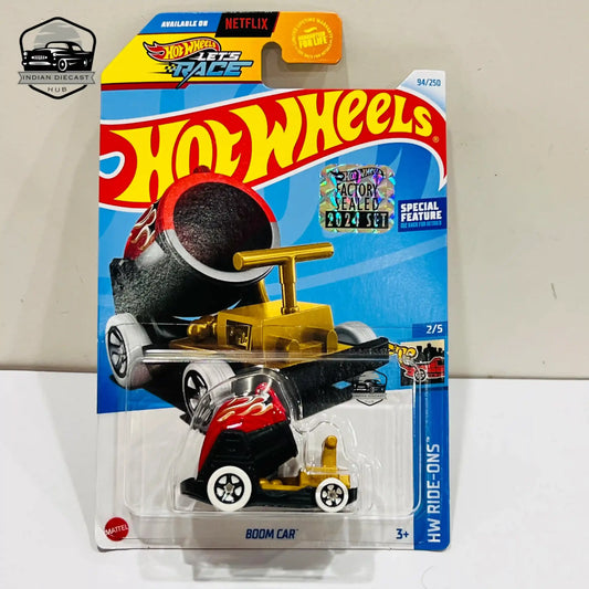 Hot Wheels Boom Car – 2024 Factory Sealed Card – Imported – 1-64 Scale – 34