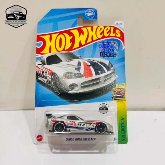 HotWheels Dodge Viper SRT-10 ACR  2024 Factory Sealed Card  Imported  1-64 Scale  Silver