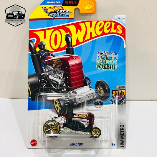 HotWheels Dragtor  2024 Factory Sealed Card  Imported  1-64 Scale